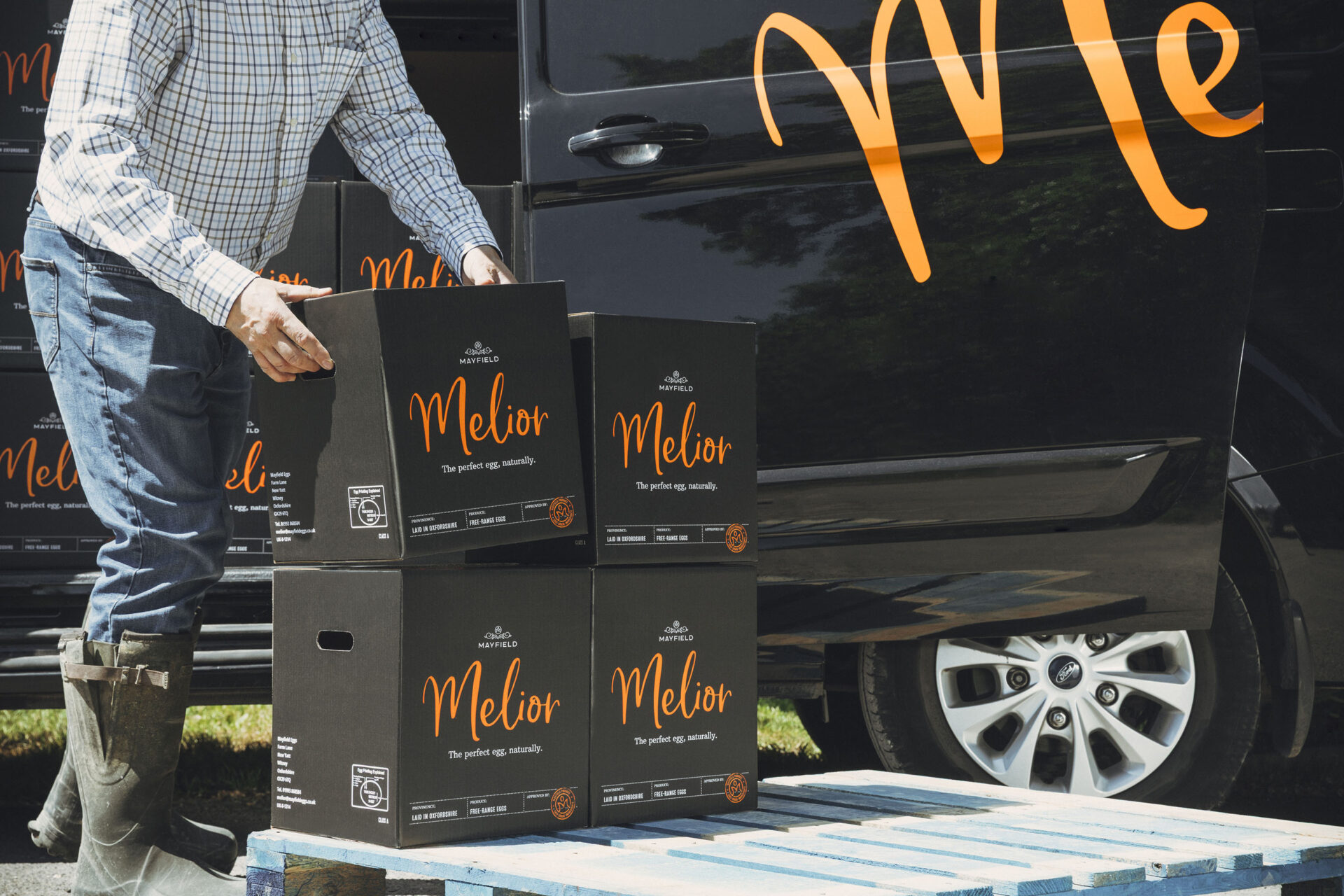Mayfield Melior branded vans